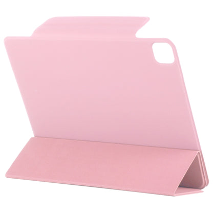For iPad Pro 11 2022 / 2021 / 2020 / 2018 / Air 2020 10.9 Horizontal Flip Ultra-thin Fixed Buckle Magnetic PU Leather Tablet Case With Three-folding Holder & Sleep / Wake-up Function(Light Pink) - iPad Pro 11 (2022/2021) Cases by buy2fix | Online Shopping UK | buy2fix