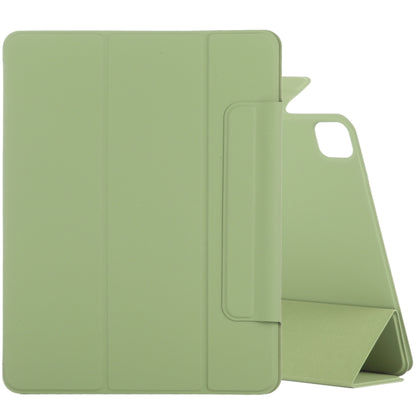 For iPad Pro 11 2022 / 2021 / 2020 / 2018 / Air 2020 10.9 Horizontal Flip Ultra-thin Fixed Buckle Magnetic PU Leather Tablet Case With Three-folding Holder & Sleep / Wake-up Function(Grass Green) - iPad Pro 11 (2022/2021) Cases by buy2fix | Online Shopping UK | buy2fix