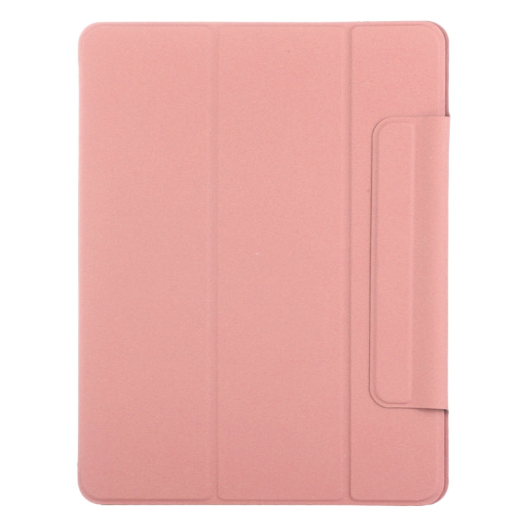 For iPad Air 13 2024 / Pro 12.9 2020 Double-sided Magnetic Flip PU Leather Tablet Case With Holder & Sleep / Wake-up Function(Pink) - iPad Pro 12.9 (2020) Cases by buy2fix | Online Shopping UK | buy2fix