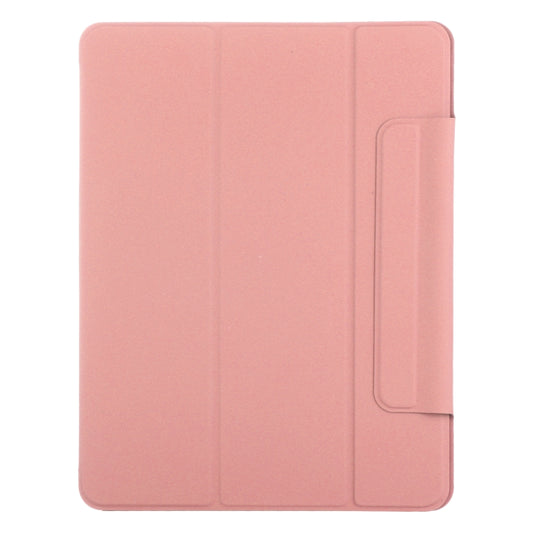 For iPad Air 13 2024 / 2025 / Pro 12.9 2020 Double-sided Magnetic Flip PU Leather Tablet Case With Holder & Sleep / Wake-up Function(Pink) by buy2fix