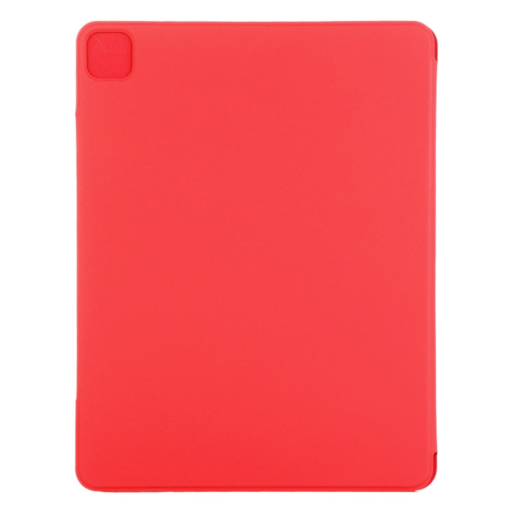 For iPad Air 13 2024 / Pro 12.9 2020 Double-sided Magnetic Flip PU Leather Tablet Case With Holder & Sleep / Wake-up Function(Red) - iPad Pro 12.9 (2020) Cases by buy2fix | Online Shopping UK | buy2fix