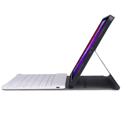 A11B Bluetooth 3.0 Ultra-thin ABS Detachable Bluetooth Keyboard Leather Tablet Case with Holder & Pen Slot for iPad Pro 11 2022 / 2021 / Air 5 / Air 4 (Rose Gold) by buy2fix