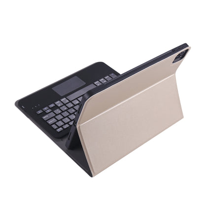 A11B-A Ultra-thin ABS Detachable Bluetooth Keyboard Tablet Case with Touchpad & Pen Slot & Holder for iPad Pro 11 inch 2021 (Gold) - For iPad Pro by buy2fix | Online Shopping UK | buy2fix