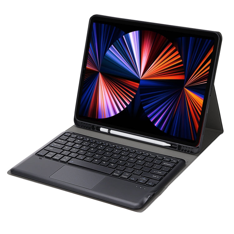 A12B-A Ultra-thin ABS Detachable Bluetooth Keyboard Tablet Case with Touchpad & Pen Slot & Holder for iPad Air 13 2024 / 2025 / Pro 12.9 2021 (Gold) by buy2fix