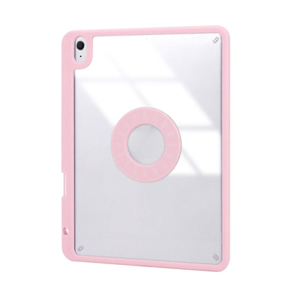 Z098B Pen Slot Bluetooth Keyboard Leather Tablet Case For iPad Air 2022/2020 (Pink) - For iPad Air by buy2fix | Online Shopping UK | buy2fix