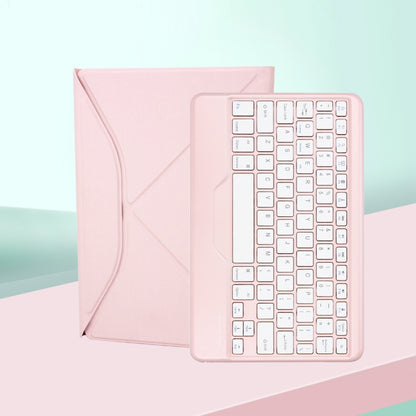 Z11B Pen Slot Bluetooth Keyboard Leather Tablet Case For iPad Pro 11 2021/2020/2018 (Pink) - For iPad Pro by buy2fix | Online Shopping UK | buy2fix