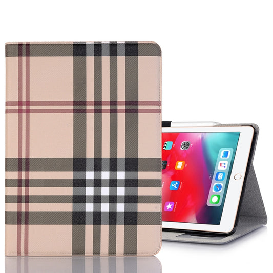 Plaid Texture Horizontal Flip PU Leather Case for iPad Air 11 2024 / iPad Pro 11 inch (2018), with Holder & Card Slots & Wallet(White) - iPad Pro 11 (2018) Cases by buy2fix | Online Shopping UK | buy2fix