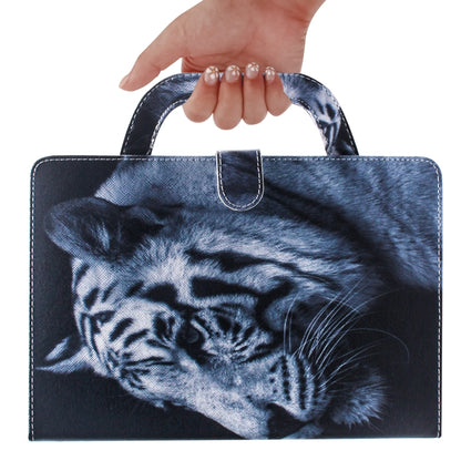 White Tiger Pattern Horizontal Flip Leather Case for iPad Pro 11 Inch (2018), with Holder & Card Slot & Wallet - iPad Pro 11 (2018) Cases by buy2fix | Online Shopping UK | buy2fix