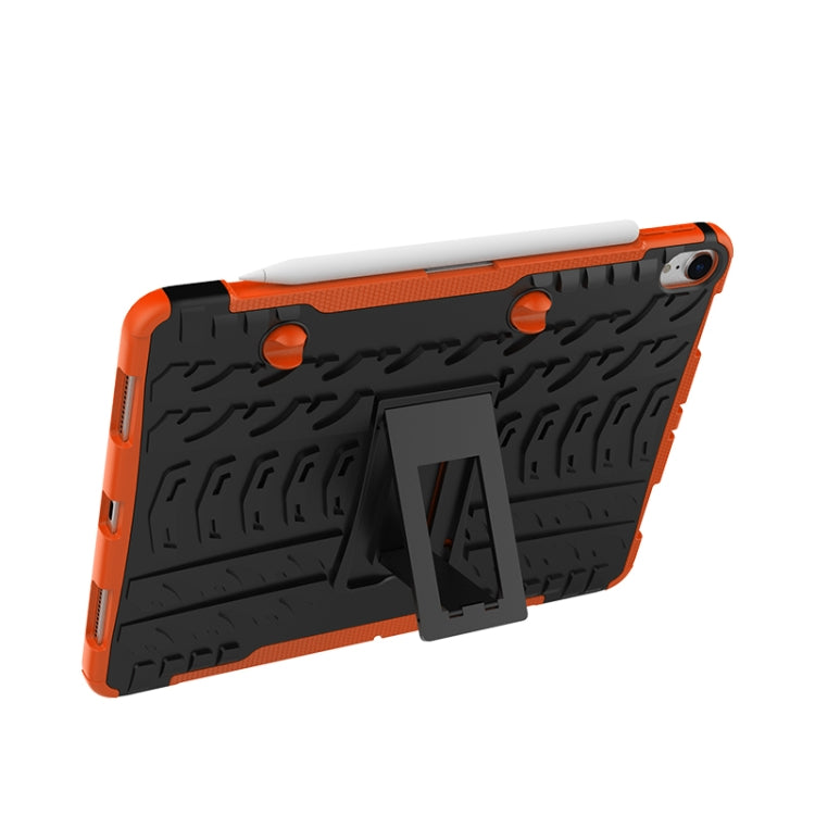 Tire Texture TPU+PC Shockproof Case for iPad Pro 11 inch (2018), with Holder & Pen Slot (Orange) - iPad Pro 11 (2018) Cases by buy2fix | Online Shopping UK | buy2fix