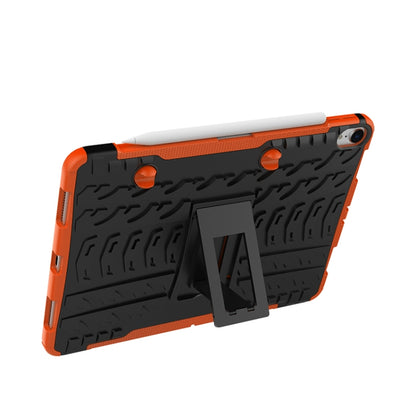 Tire Texture TPU+PC Shockproof Case for iPad Pro 11 inch (2018), with Holder & Pen Slot (Orange) - iPad Pro 11 (2018) Cases by buy2fix | Online Shopping UK | buy2fix