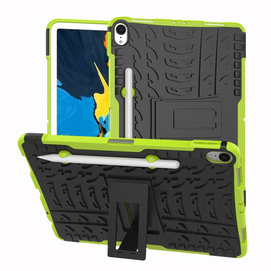 Tire Texture TPU+PC Shockproof Case for iPad Pro 11 inch (2018), with Holder & Pen Slot (Green) - iPad Pro 11 (2018) Cases by buy2fix | Online Shopping UK | buy2fix