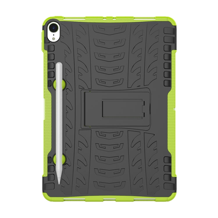 Tire Texture TPU+PC Shockproof Case for iPad Pro 11 inch (2018), with Holder & Pen Slot (Green) - iPad Pro 11 (2018) Cases by buy2fix | Online Shopping UK | buy2fix