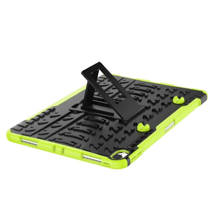 Tire Texture TPU+PC Shockproof Case for iPad Pro 11 inch (2018), with Holder & Pen Slot (Green) - iPad Pro 11 (2018) Cases by buy2fix | Online Shopping UK | buy2fix