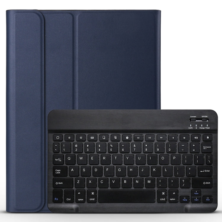 Detachable Bluetooth Keyboard + Brushed Texture Horizontal Flip Leather Tablet Case with Holder for iPad Pro 11 inch (2018)(Dark Blue) by buy2fix