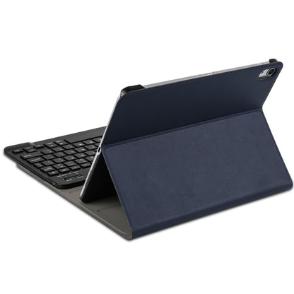 Detachable Bluetooth Keyboard + Brushed Texture Horizontal Flip Leather Tablet Case with Holder for iPad Pro 11 inch (2018)(Dark Blue) by buy2fix