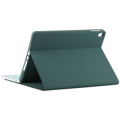 TG11B Detachable Bluetooth Green Keyboard + Microfiber Leather Tablet Case for iPad Pro 11 inch (2020), with Pen Slot & Holder (Dark Green) - For iPad Pro by buy2fix | Online Shopping UK | buy2fix