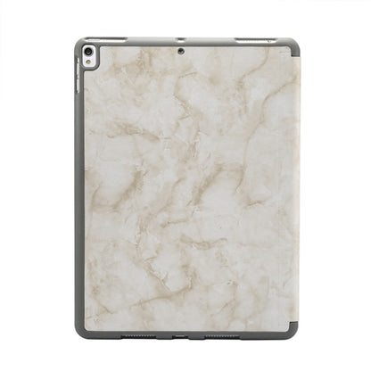 Marble Texture Pattern Horizontal Flip Leather Case for iPad Air 2019 10.5 inch, with Three-folding Holder & Pen Slot & Sleep / Wake-up Function (White) - iPad Air (2019) Cases by buy2fix | Online Shopping UK | buy2fix