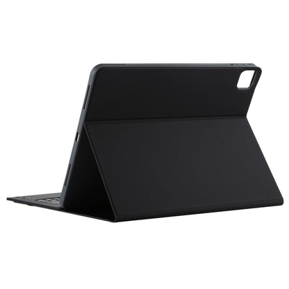 T129 Detachable Bluetooth Black Keyboard Microfiber Leather Tablet Case for iPad Pro 12.9 inch (2020), with Holder (Black) by buy2fix