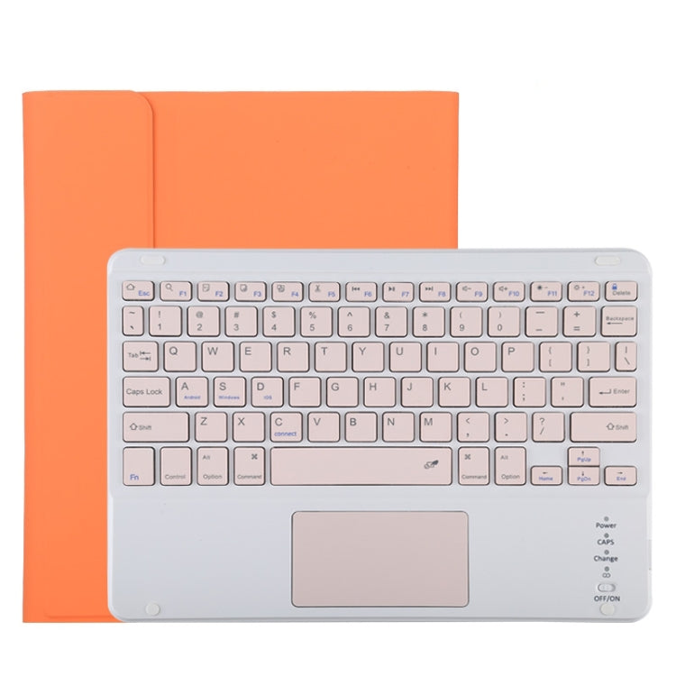 TG11BC Detachable Bluetooth Pink Keyboard Microfiber Leather Tablet Case for iPad Pro 11 inch (2020), with Touchpad & Pen Slot & Holder (Orange) - For iPad Pro by buy2fix | Online Shopping UK | buy2fix