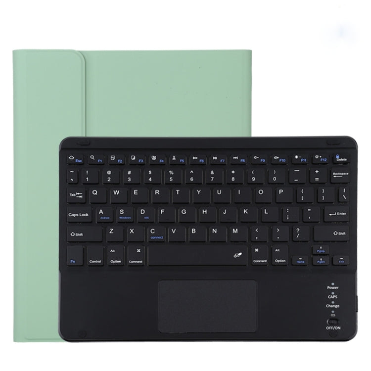 TG11BC Detachable Bluetooth Black Keyboard Microfiber Leather Tablet Case for iPad Pro 11 inch (2020), with Touchpad & Pen Slot & Holder (Green) - For iPad Pro by buy2fix | Online Shopping UK | buy2fix