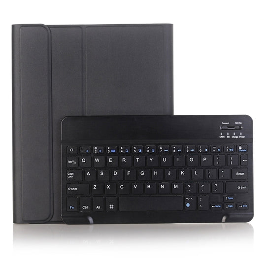 A102B For iPad 10.2 inch 2019 Ultra-thin Detachable Bluetooth Keyboard Leather Tablet Case with Stand & Pen Slot Function (Black)