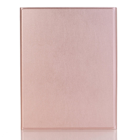 A102B For iPad 10.2 inch 2019 Ultra-thin Detachable Bluetooth Keyboard Leather Tablet Case with Stand & Pen Slot Function (Rose Gold) by buy2fix