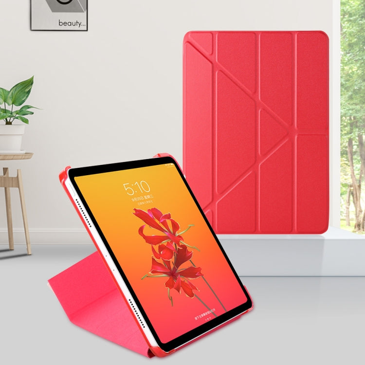 Horizontal Flip Ultra-thin Magnetic PU Leather Case for iPad Air 11 2024 / iPad Pro 11 inch 2018/2020/2021, with  Sleep / Wake-up Function(Red) - iPad Pro 11 (2018) Cases by buy2fix | Online Shopping UK | buy2fix