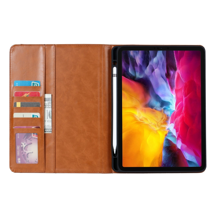 Knead Skin Texture Horizontal Flip Leather Case for iPad Pro 11 inch 2022/2021/2020/2018, with Photo Frame & Holder & Card Slots & Wallet & Pen Slot (Wine Red) - iPad Pro 11 (2018) Cases by buy2fix | Online Shopping UK | buy2fix