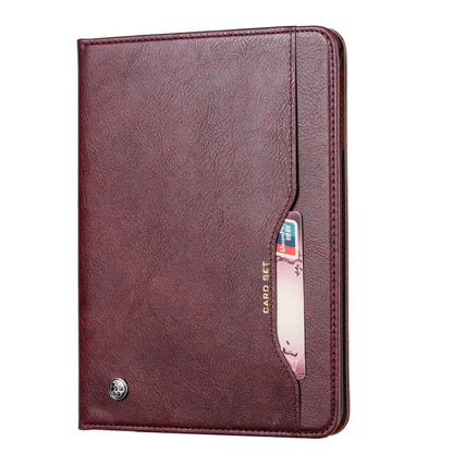 Knead Skin Texture Horizontal Flip Leather Case for iPad Mini 2019, with Photo Frame & Holder & Card Slots & Wallet & Pen Slot (Wine Red) - iPad mini (2019) / mini 5 Cases by buy2fix | Online Shopping UK | buy2fix