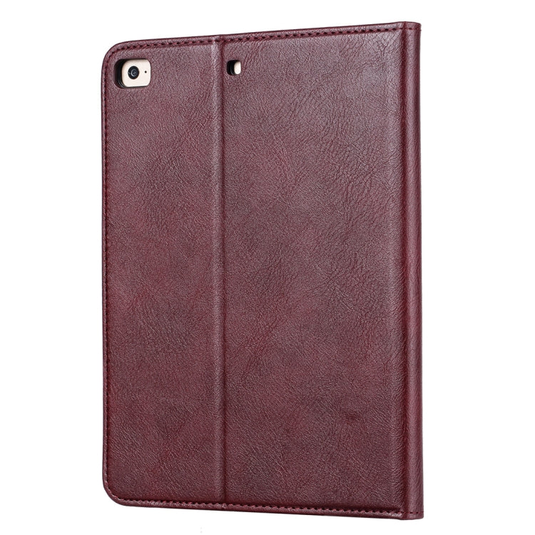 Knead Skin Texture Horizontal Flip Leather Case for iPad Mini 2019, with Photo Frame & Holder & Card Slots & Wallet & Pen Slot (Wine Red) - iPad mini (2019) / mini 5 Cases by buy2fix | Online Shopping UK | buy2fix