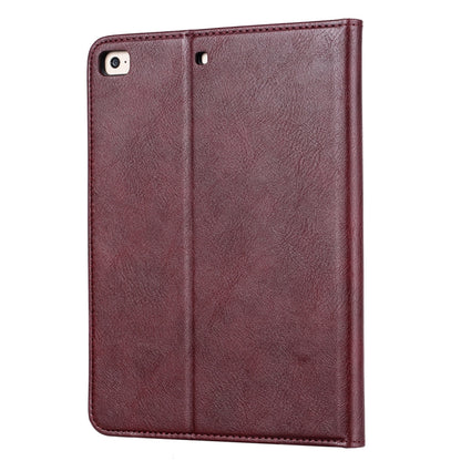 Knead Skin Texture Horizontal Flip Leather Case for iPad Mini 2019, with Photo Frame & Holder & Card Slots & Wallet & Pen Slot (Wine Red) - iPad mini (2019) / mini 5 Cases by buy2fix | Online Shopping UK | buy2fix
