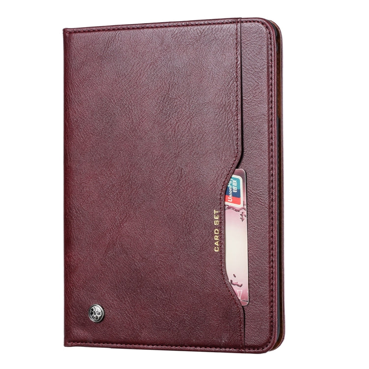Knead Skin Texture Horizontal Flip Leather Case for iPad Air 2019 10.5 inch, with Photo Frame & Holder & Card Slots & Wallet & Pen Slot (Wine Red) - iPad Air (2019) Cases by buy2fix | Online Shopping UK | buy2fix