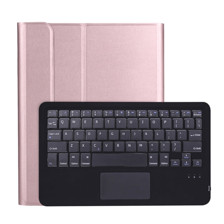 A11B-A 2020 Ultra-thin ABS Detachable Bluetooth Keyboard Tablet Case for iPad Pro 11 2022 / 2021 / Air4 / Air5, with Touchpad & Pen Slot & Holder (Rose Gold) by buy2fix