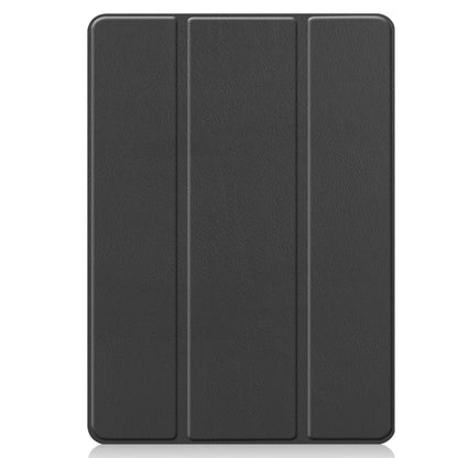 For iPad 10.2 2021 / 2020 / 2019 Custer Texture Horizontal Flip Smart TPU Leather Case with Sleep / Wake-up Function & Three-folding Holder & Pen Slot(Black) - iPad 10.2 Cases by buy2fix | Online Shopping UK | buy2fix