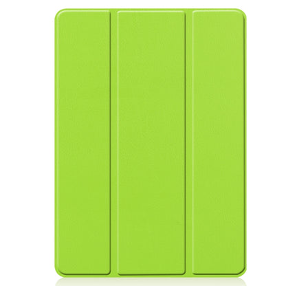 For iPad 10.2 2021 / 2020 / 2019 Custer Texture Horizontal Flip Smart TPU Leather Case with Sleep / Wake-up Function & Three-folding Holder & Pen Slot(Green) - iPad 10.2 Cases by buy2fix | Online Shopping UK | buy2fix