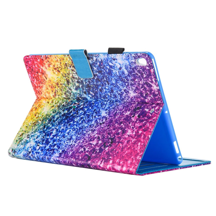 For iPad Pro 10.5 inch Colorful Crystal Print Horizontal Flip PU Leather Protective Case with Holder & Card Slots & Photo Frame - iPad Pro 10.5 inch Cases by buy2fix | Online Shopping UK | buy2fix