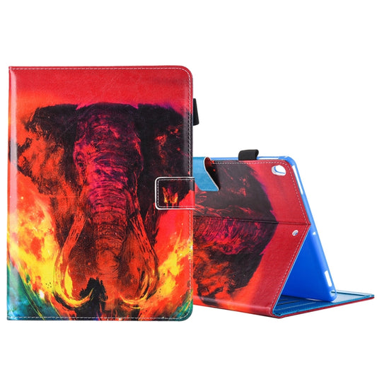 For iPad Pro 10.5 inch Red Elephant Print Horizontal Flip PU Leather Protective Case with Holder & Card Slots & Photo Frame - iPad Pro 10.5 inch Cases by buy2fix | Online Shopping UK | buy2fix