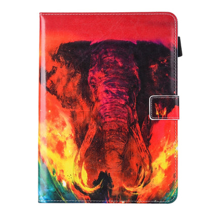 For iPad Pro 10.5 inch Red Elephant Print Horizontal Flip PU Leather Protective Case with Holder & Card Slots & Photo Frame - iPad Pro 10.5 inch Cases by buy2fix | Online Shopping UK | buy2fix