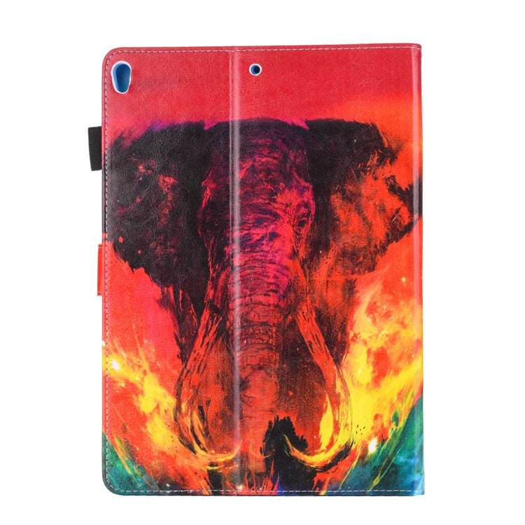 For iPad Pro 10.5 inch Red Elephant Print Horizontal Flip PU Leather Protective Case with Holder & Card Slots & Photo Frame - iPad Pro 10.5 inch Cases by buy2fix | Online Shopping UK | buy2fix