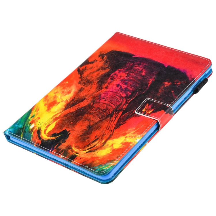 For iPad Pro 10.5 inch Red Elephant Print Horizontal Flip PU Leather Protective Case with Holder & Card Slots & Photo Frame - iPad Pro 10.5 inch Cases by buy2fix | Online Shopping UK | buy2fix