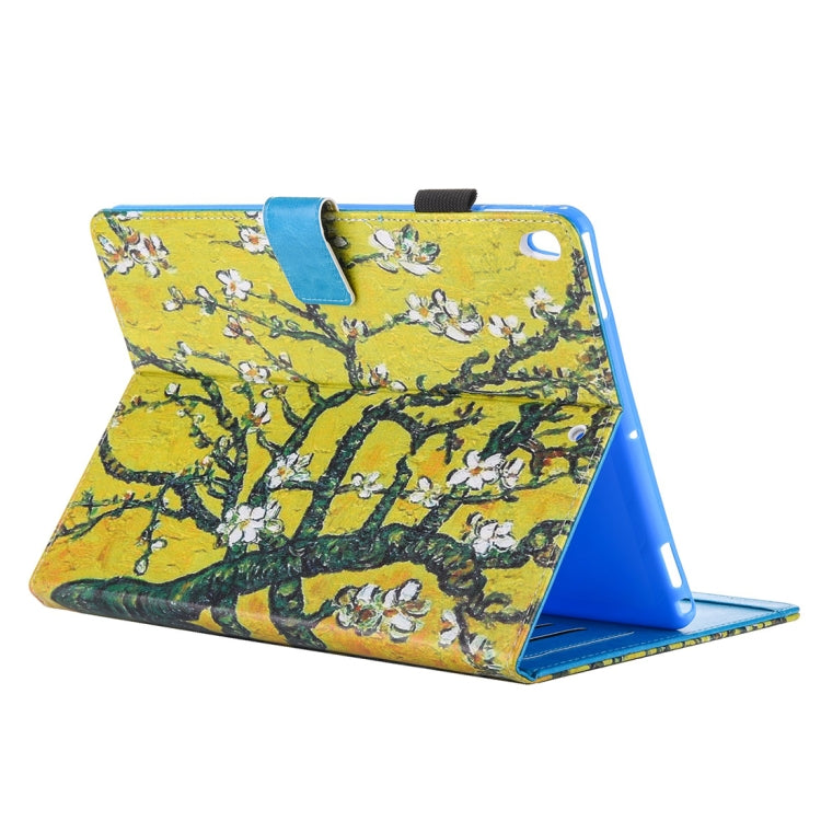 For iPad Pro 10.5 inch White Flower Print Horizontal Flip PU Leather Protective Case with Holder & Card Slots & Photo Frame - iPad Pro 10.5 inch Cases by buy2fix | Online Shopping UK | buy2fix