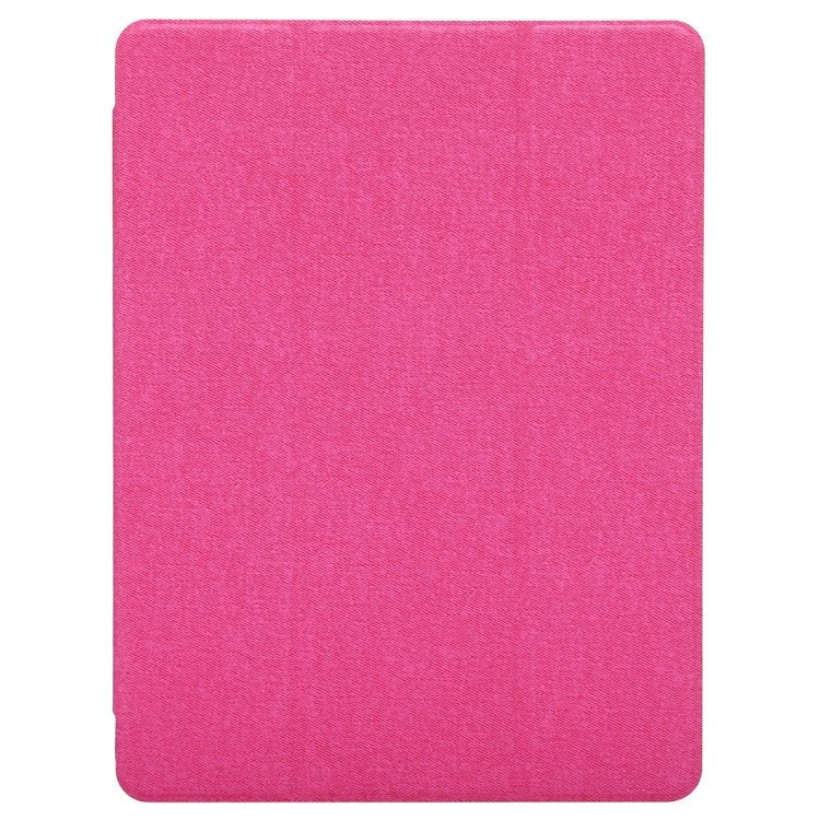 Cloth Texture Pattern Horizontal Flip Leather Case for iPad Pro 10.5 inch ,with Three-folding Holder & Pen Slots (Magenta) - iPad Pro 10.5 inch Cases by buy2fix | Online Shopping UK | buy2fix