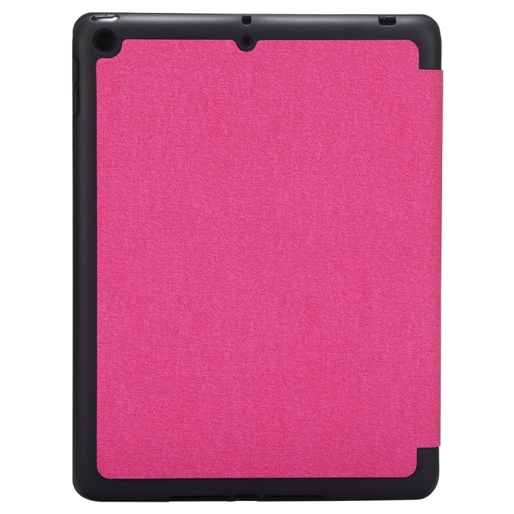 Cloth Texture Pattern Horizontal Flip Leather Case for iPad Pro 10.5 inch ,with Three-folding Holder & Pen Slots (Magenta) - iPad Pro 10.5 inch Cases by buy2fix | Online Shopping UK | buy2fix