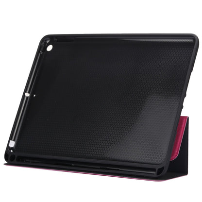 Cloth Texture Pattern Horizontal Flip Leather Case for iPad Pro 10.5 inch ,with Three-folding Holder & Pen Slots (Magenta) - iPad Pro 10.5 inch Cases by buy2fix | Online Shopping UK | buy2fix