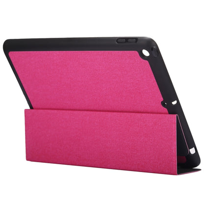 Cloth Texture Pattern Horizontal Flip Leather Case for iPad Pro 10.5 inch ,with Three-folding Holder & Pen Slots (Magenta) - iPad Pro 10.5 inch Cases by buy2fix | Online Shopping UK | buy2fix