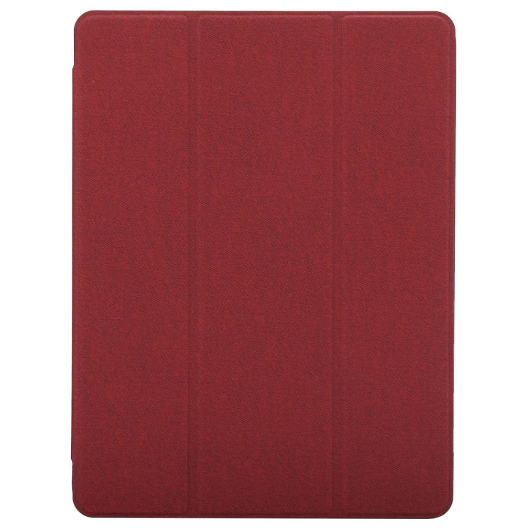 Cloth Texture Pattern Horizontal Flip Leather Case for iPad Pro 10.5 inch ,with Three-folding Holder & Pen Slots (Red) - iPad Pro 10.5 inch Cases by buy2fix | Online Shopping UK | buy2fix