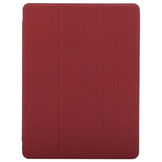 Cloth Texture Pattern Horizontal Flip Leather Case for iPad Pro 10.5 inch ,with Three-folding Holder & Pen Slots (Red) - iPad Pro 10.5 inch Cases by buy2fix | Online Shopping UK | buy2fix