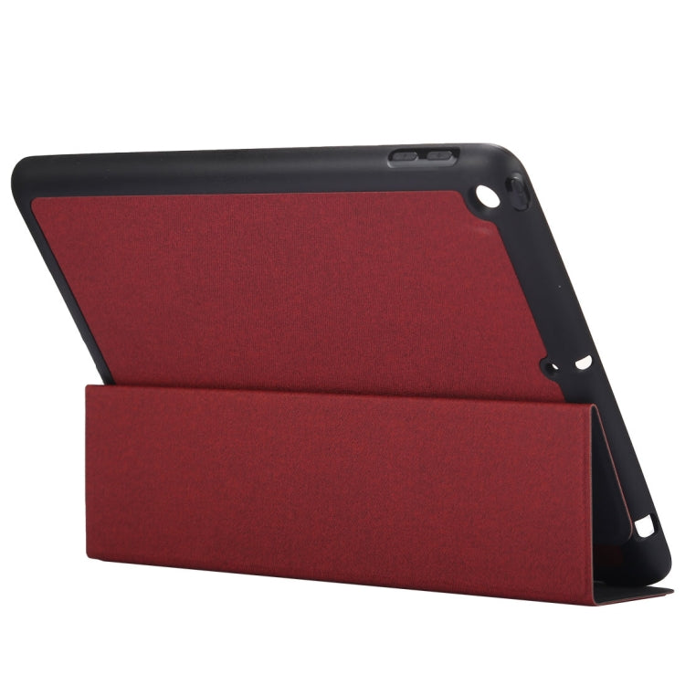 Cloth Texture Pattern Horizontal Flip Leather Case for iPad Pro 10.5 inch ,with Three-folding Holder & Pen Slots (Red) - iPad Pro 10.5 inch Cases by buy2fix | Online Shopping UK | buy2fix