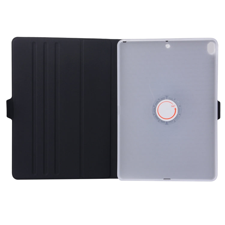 Horizontal Flip Solid Color Elastic Force Leather Case with 360 Degrees Rotation Holder for iPad Pro 10.5 inch (Black) - iPad Pro 10.5 inch Cases by buy2fix | Online Shopping UK | buy2fix