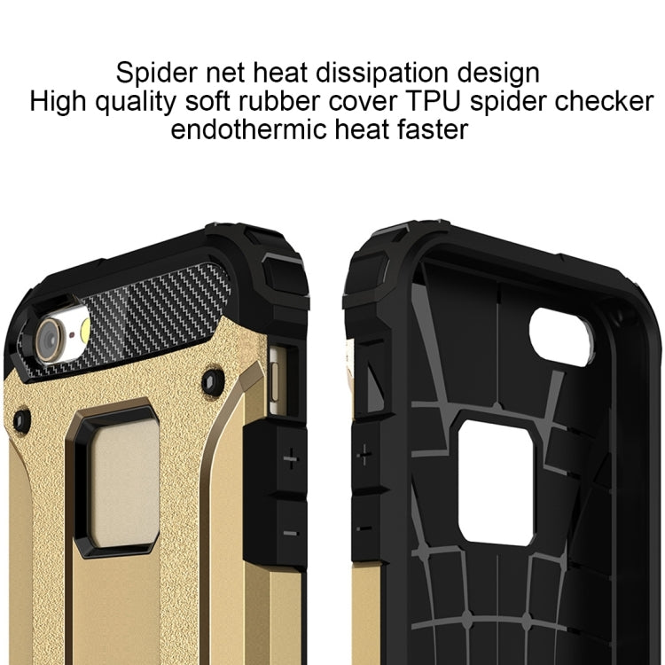 Tough Armor TPU + PC Combination Case for iPhone SE & 5 & 5s(Gold) by buy2fix